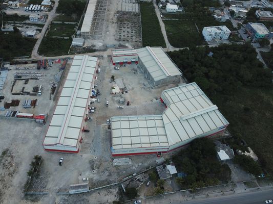 Prefabricados baratos Oficina Estrutura de aço pré-fabricada Hangar Armazém Armazém Edifício de metal