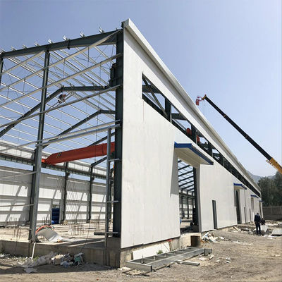 Large Span Prefabricated Steel Buildings Warehouse Anti-Rust Painting (Pintura anti-ferrugem em edifícios de aço pré-fabricados de grande comprimento)