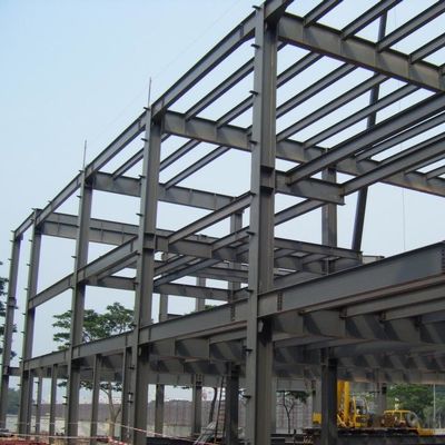 Edifício comercial de armazém pré-fabricado Estrutura de aço galvanizado
