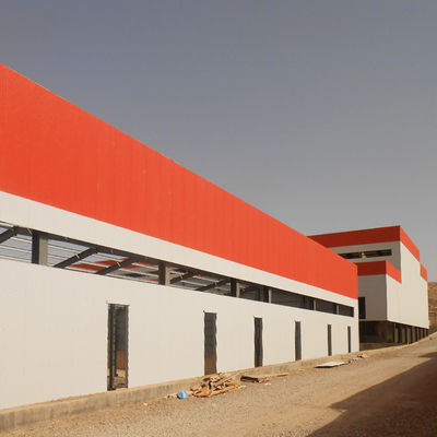 Hi-Q Solid Prefabricated Steel Frame Workshop Aço inoxidável