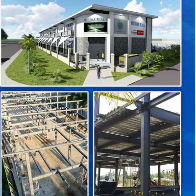 Construção de Hall de Aço Moderno Construção de Estrutura de Aço Impermeável Personalizada