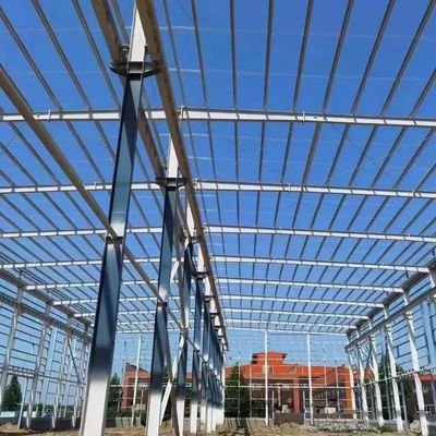 Oficina de estruturas de aço à prova d'água e fogo de baixo carbono Oficina de metal pré-fabricado