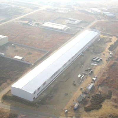 Oficina de estruturas de aço à prova d'água e fogo de baixo carbono Oficina de metal pré-fabricado