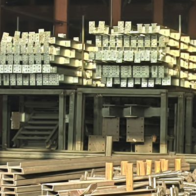 Edifícios de oficinas pré-fabricados de portas deslizantes