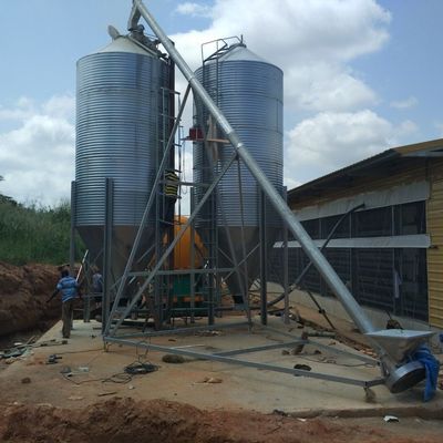 Estrutura industrial de aço de gado Usar casa de fazenda painel colorido