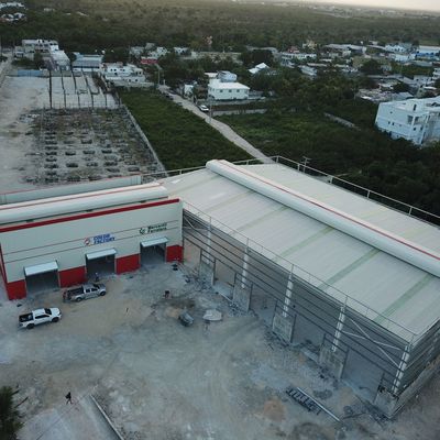 Edifício de Armazém Prefabricado Galvanizado a Quente Large Span BV Certificação