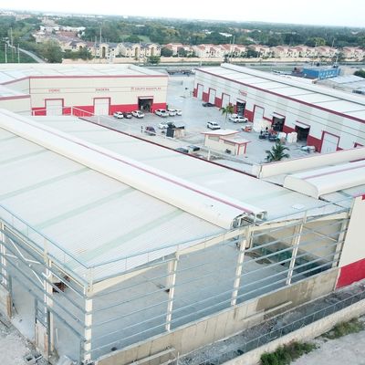 Edifício de Armazém Prefabricado Galvanizado a Quente Large Span BV Certificação