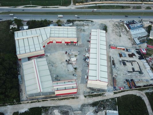 Construção de estruturas de aço sólido pré-fabricado Construção econômica de aço Armazém