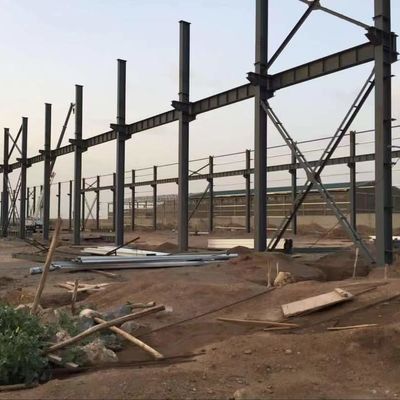CE Edifício de Armazém Prefabricado Galvanizado Econômico Soldado Aço Tipo H
