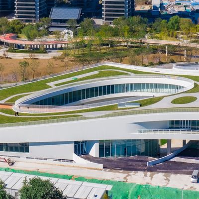 Salão de exposições de aço galvanizado Edifícios pré-fabricados industriais à prova de fogo