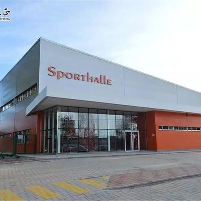 Estrutura de aço galvanizado estádio pré-fabricado colorido para o exercício