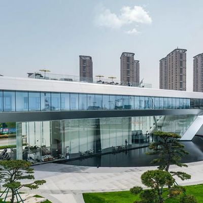 SGS Edifícios de escritório com estrutura de aço Q235B Edifícios de estrutura de metal com vista para o mar