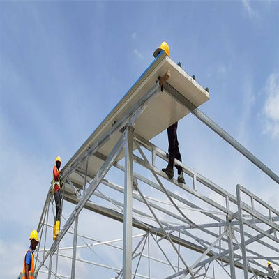 SGS Casa de criação de gado pré-fabricado Automatizado Quadro de aço Coop de frango