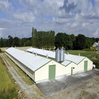 SGS Casa de criação de gado pré-fabricado Automatizado Quadro de aço Coop de frango
