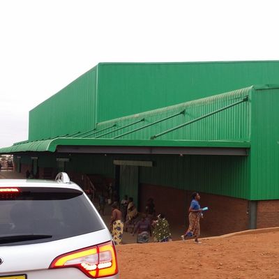 Construção de armazém de metal pré-fabricado resistente à corrosão Galvanizado