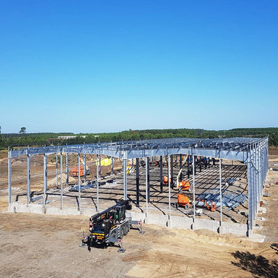 CE Edifício de Estrutura de Aço Soldado H Secção de Estrutura de Aço Hangar