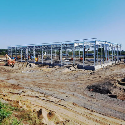 CE Edifício de Estrutura de Aço Soldado H Secção de Estrutura de Aço Hangar