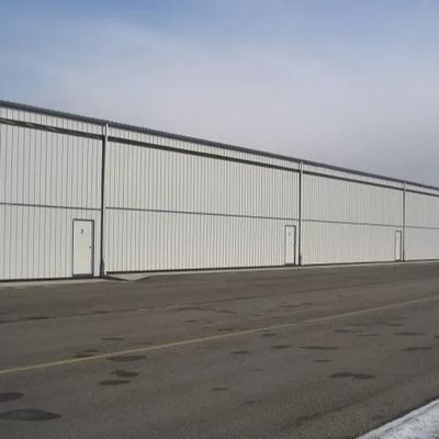 ODM Hangar estrutural de aço resistente à corrosão modular Hangar de aeronaves pré-fabricado