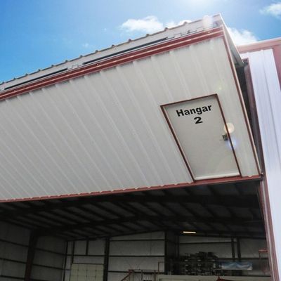 Q345 Hangar de aviões pré-fabricados Hangar de aeronaves pré-fabricadas