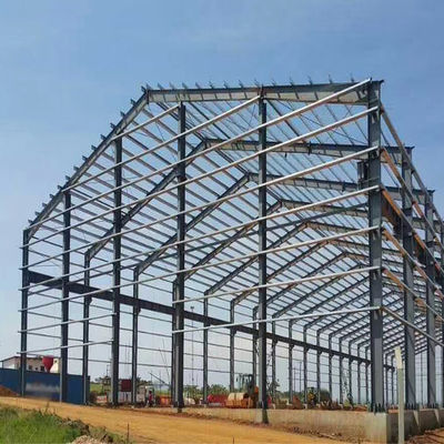 Casa de aço pré-fabricada resistente ao vento OEM Edifícios de estrutura metálica