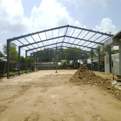 Casa de aço pré-fabricada resistente ao vento OEM Edifícios de estrutura metálica
