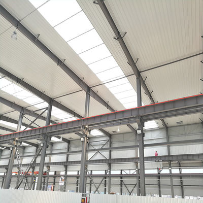 Q235 Construção de estruturas de aço Pintura anti-ferrugem Estrutura metálica pré-fabricada