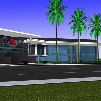 Q235B Quadro de aço Construção Sala de exposições de aço Certificado ISO