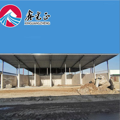 Construção de Armazém Prefabricado de Purlin Estrutura de aço Tratamento de superfície pintada