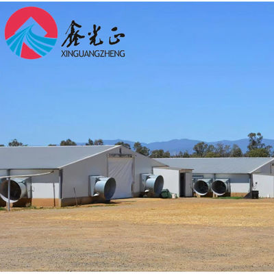 Casa de Fazenda Pré-Fabricada em Aço com Secção H e Isolamento em PVC para Criação de Animais