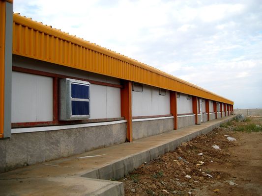 H Secção de aço Comercial Casinha de frango Estrutura de aço pré-fabricada