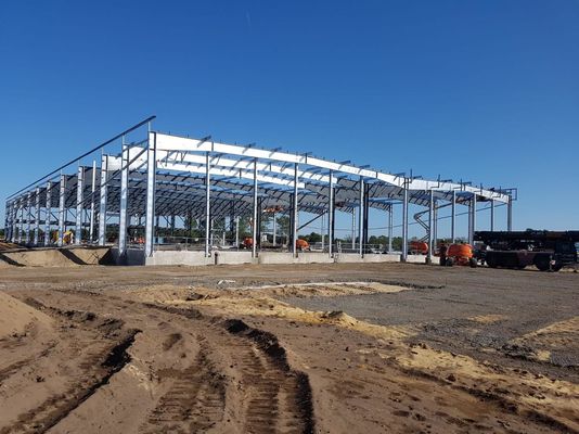 Edifícios de metal galvanizado Oficina Estrutura de aço Certificado ISO