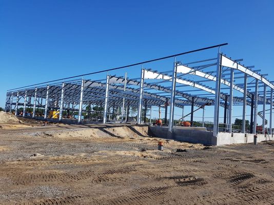 Edifícios de metal galvanizado Oficina Estrutura de aço Certificado ISO