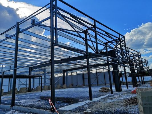 Edifícios de metal galvanizado Oficina Estrutura de aço Certificado ISO