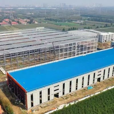 Edifício de Armazém de Metal Prefabricado Resistente à Corrosão OEM Com Portal Frame