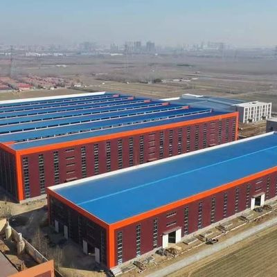 Edifício de Armazém de Metal Prefabricado Resistente à Corrosão OEM Com Portal Frame