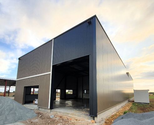 Estrutura de aço Hangar pré-fabricado laminado a quente galvanizado Edifício de armazém