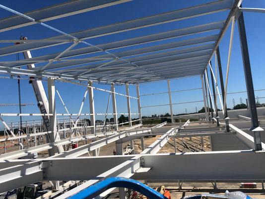 Estrutura de aço Hangar pré-fabricado laminado a quente galvanizado Edifício de armazém