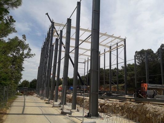 Estrutura de aço Hangar pré-fabricado laminado a quente galvanizado Edifício de armazém