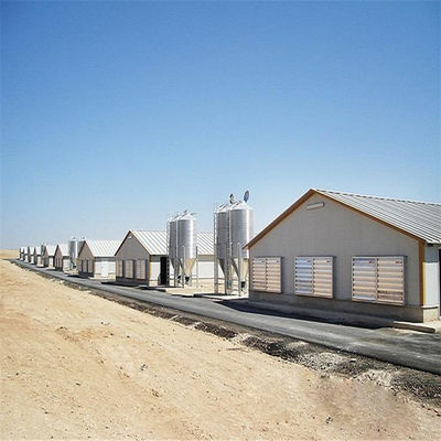 Excelente sistema de ventilação interligado de piso de broiler para linha de produção de gado