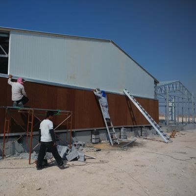 Painel de sanduíche à prova de terremotos Casa de fazenda de gado com porta rolante