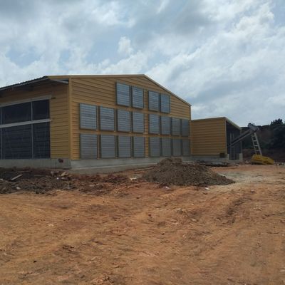 Casas de gado galvanizadas de aço pré-fabricadas