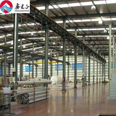 Armazém de estruturas de aço pré-fabricadas personalizáveis com aço metálico galvanizado para grandes oficinas de construção