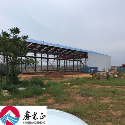 Armazém de estruturas de aço pré-fabricadas personalizáveis com aço metálico galvanizado para grandes oficinas de construção
