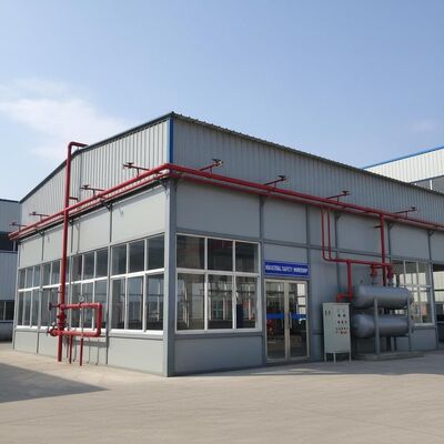 Oficina de aço à prova de fogo com sistema de protecção contra incêndio opcional concebido para cumprir normas de segurança industrial rigorosas