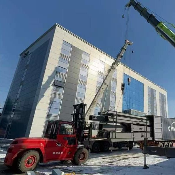 Edifício de escritórios de estruturas pré-fabricadas de aço para trabalho e vida