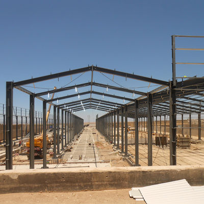Hi-Q Solid Prefabricated Steel Frame Workshop Aço inoxidável