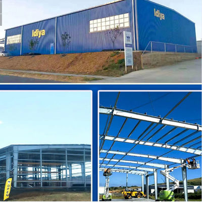 Edifício de armazém de estrutura de aço personalizada com vigas de seção H
