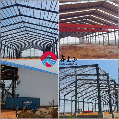 Hangar de aviões de metal galvanizado Edifícios de armazém de metal Q355B