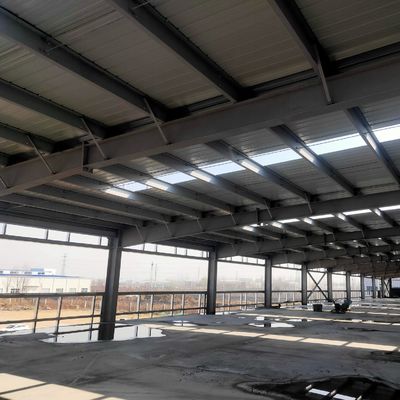 Oficina de estruturas de aço de jato de jato OEM Edifícios pré-fabricados de estrutura de aço