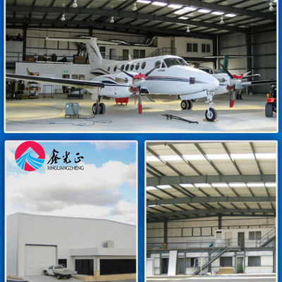 Edifício de Hangar de Aço Resistente ao Vento Q355B Construção com Bolinhas